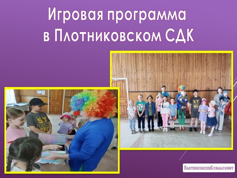 Игровая программа в Плотниковском СДК.